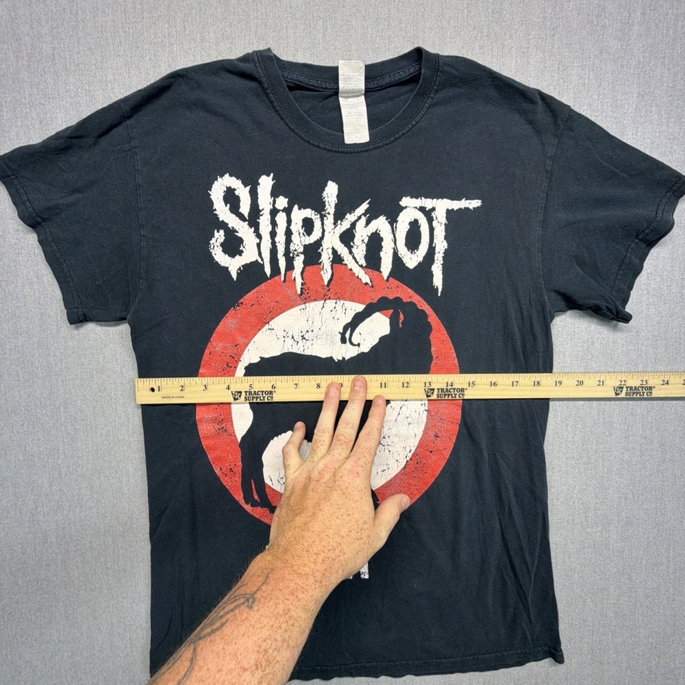 Vintage Slipknot Iowa Tour Band Shirt Goat Print Rare Mens Size Medium Y2K - Picture 5 of 5